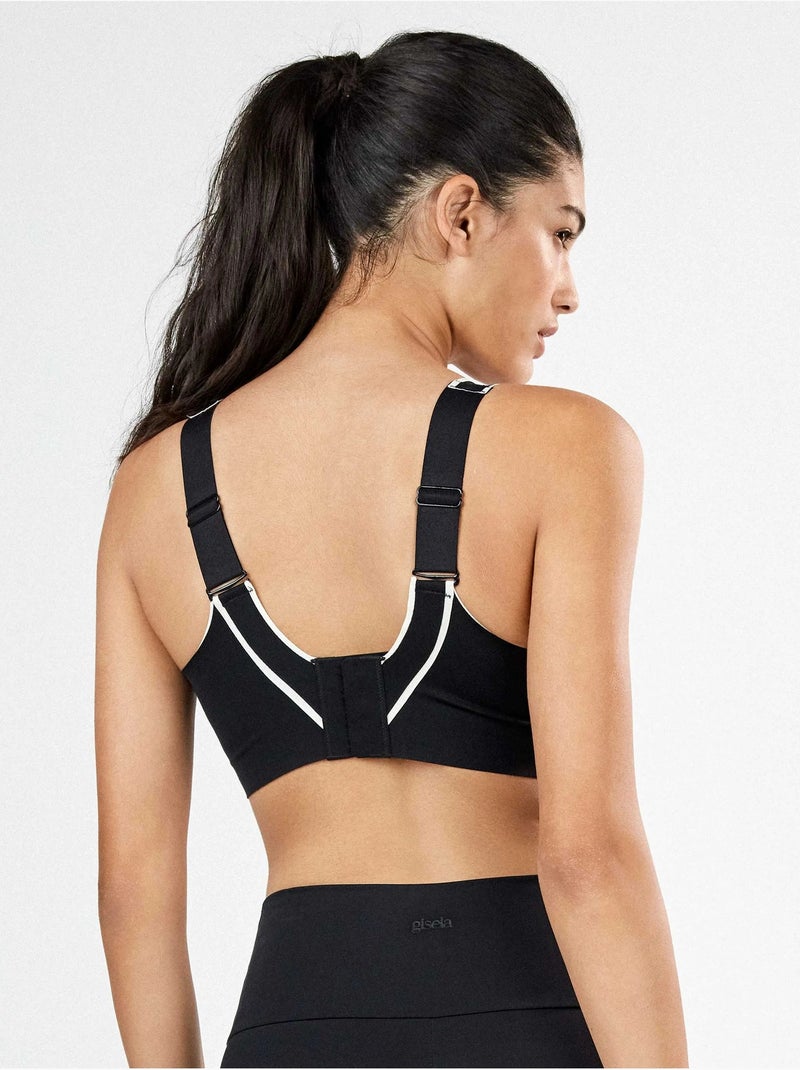 Soutien-gorge de sport à haute soutien Noir - Kiabi