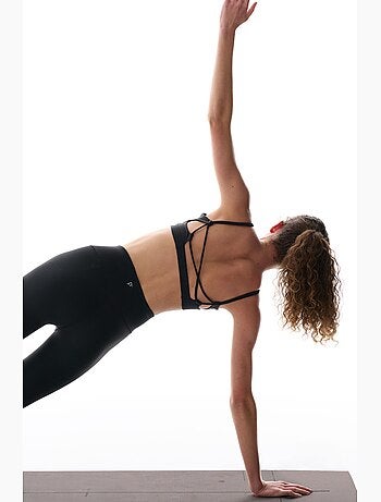 Soutien-gorge de sport à maintien léger, coussinets amovibles et dos croisé penti