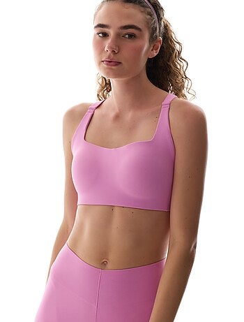 Soutien-gorge de sport dos croisé, maintien moyen, bretelles antidérapantes penti