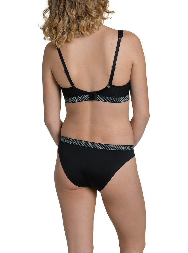 Soutien-gorge de sport préformé sans armatures Powerful noir F Noir - Kiabi