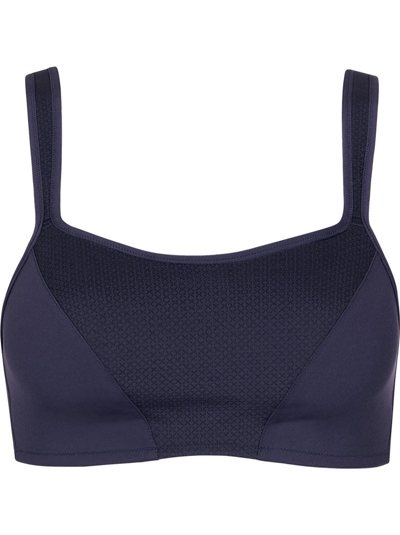 Soutien-gorge de sport préformé sans armatures Relax Bleu - Kiabi