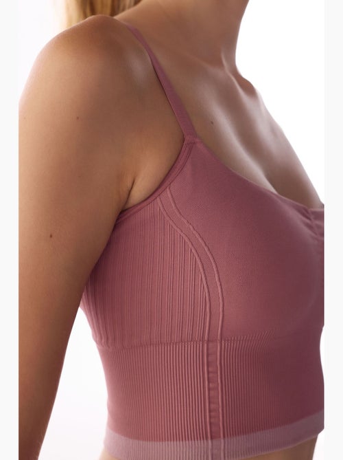Soutien-gorge de sport rayé sans coutures penti - Kiabi Soutien-gorge de sport rayé sans coutures penti - Kiabi