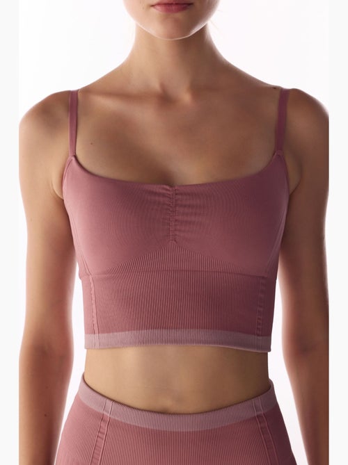 Soutien-gorge de sport rayé sans coutures penti - Kiabi Soutien-gorge de sport rayé sans coutures penti - Kiabi