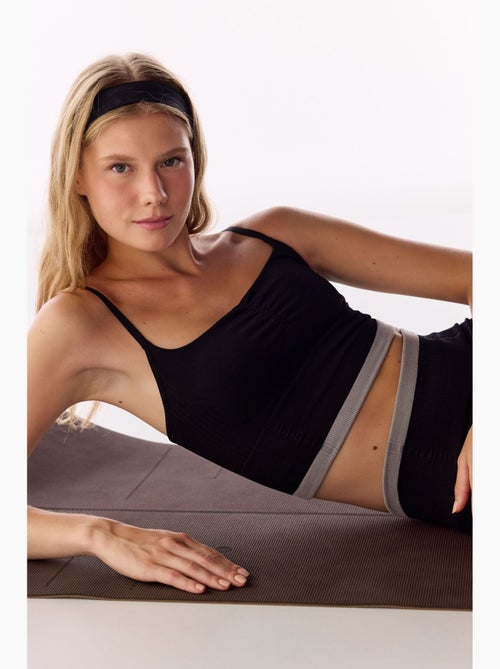 Soutien-gorge de sport rayé sans coutures penti - Kiabi Soutien-gorge de sport rayé sans coutures penti - Kiabi