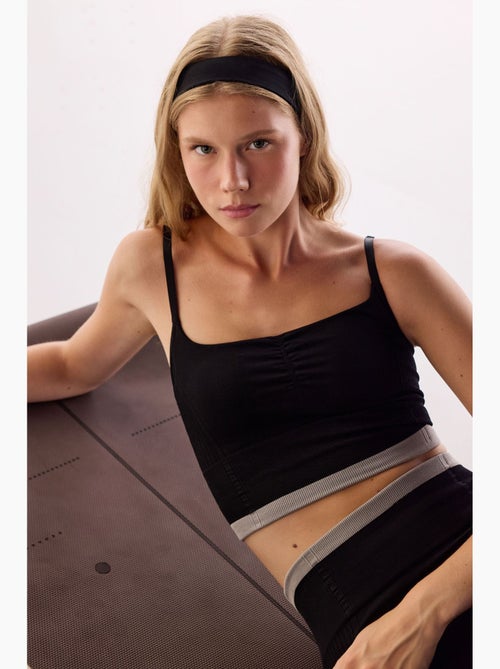Soutien-gorge de sport rayé sans coutures penti - Kiabi Soutien-gorge de sport rayé sans coutures penti - Kiabi