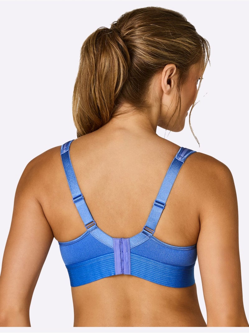 Soutien-gorge De Sport Sans Armatures - Witt Bleu Bleu - Kiabi