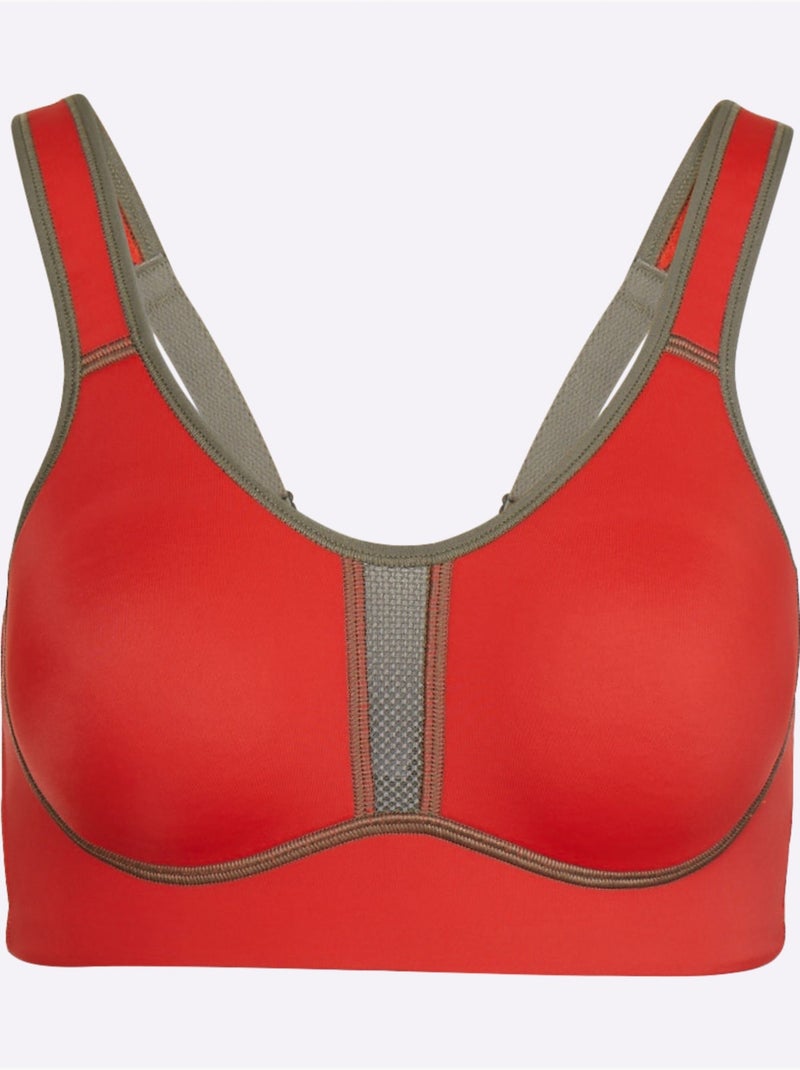 Soutien-gorge De Sport Sans Armatures - Witt Corail - Kiabi