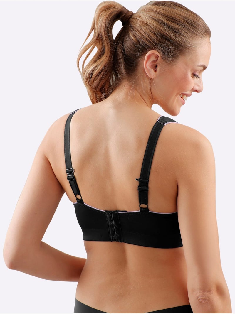 Soutien-gorge De Sport Sans Armatures - Witt Noir - Kiabi