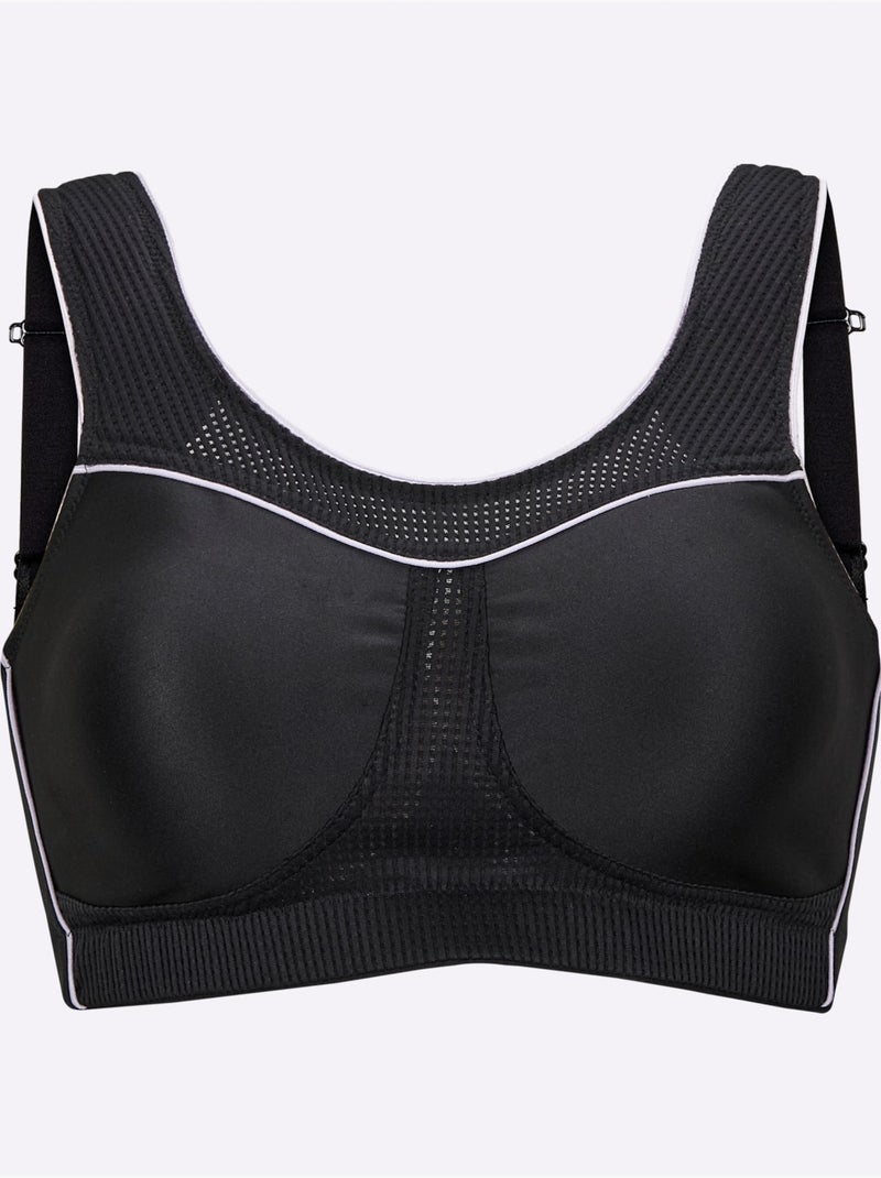 Soutien-gorge De Sport Sans Armatures - Witt Noir - Kiabi