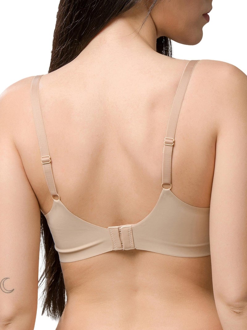Soutien-gorge de sport sans armatures Every Wear Beige - Kiabi