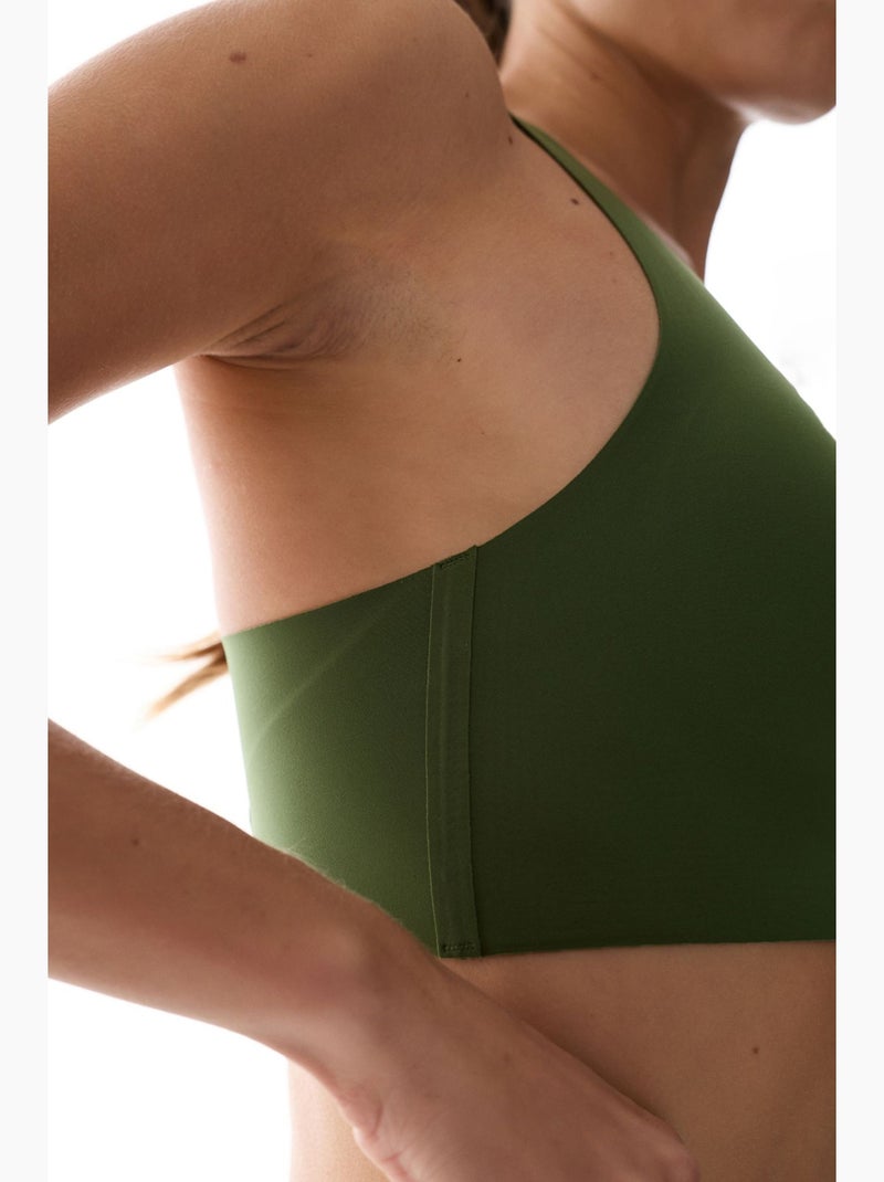 Soutien-gorge de sport zero feel à maintien moyen et coussinets amovibles penti Vert foncé - Kiabi