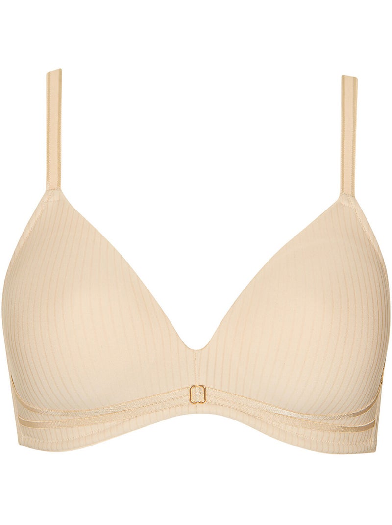 Soutien-gorge décolleté préformé sans armatures Laura Beige - Kiabi