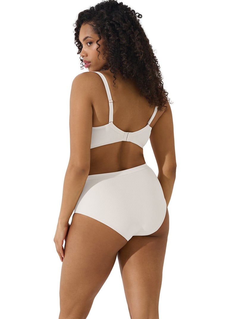 Soutien-gorge décolleté préformé sans armatures LAURA Blanc - Kiabi