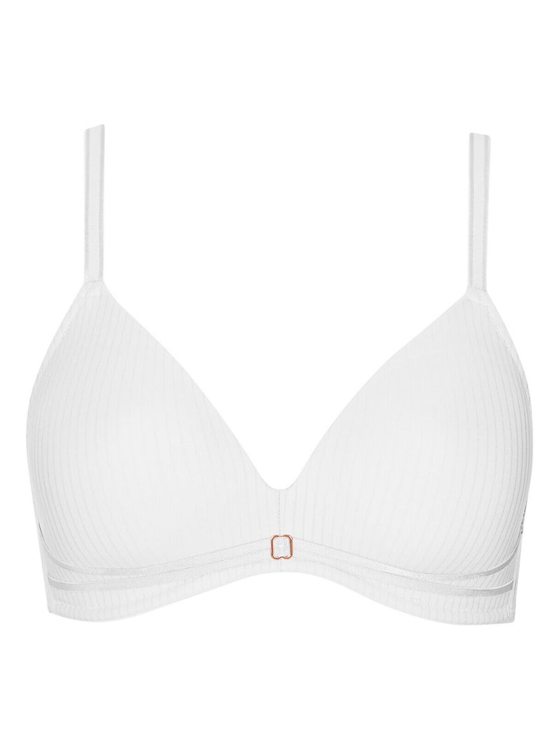 Soutien-gorge décolleté préformé sans armatures LAURA Blanc - Kiabi