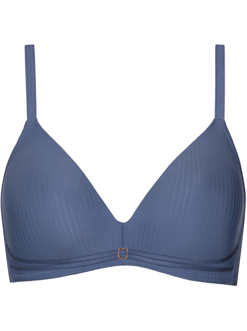 Soutien-gorge décolleté préformé sans armatures Laura Bleu - Kiabi