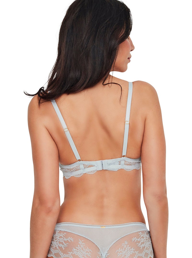 Soutien-gorge décolleté profond préformé sans armatures MANUELA Gris - Kiabi