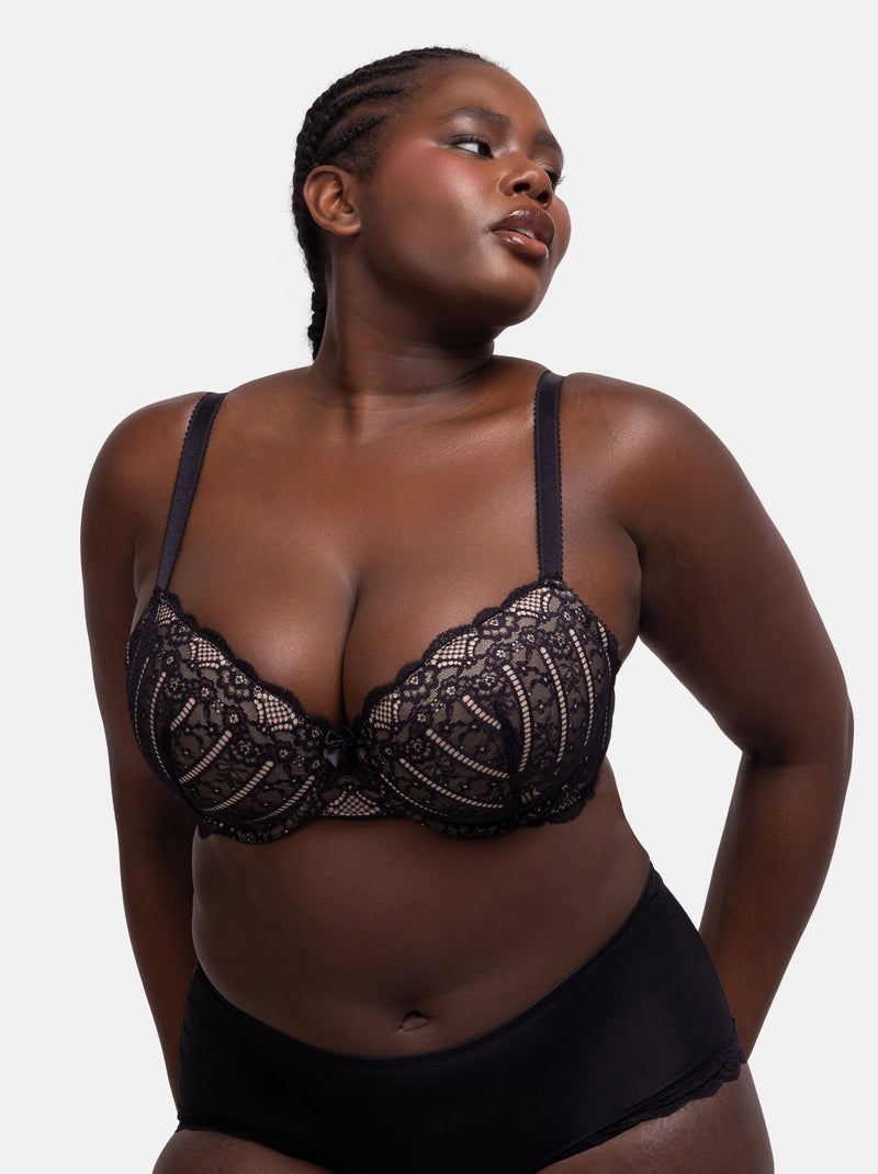 Soutien-gorge demi-coques celine Dorina Noir - Kiabi