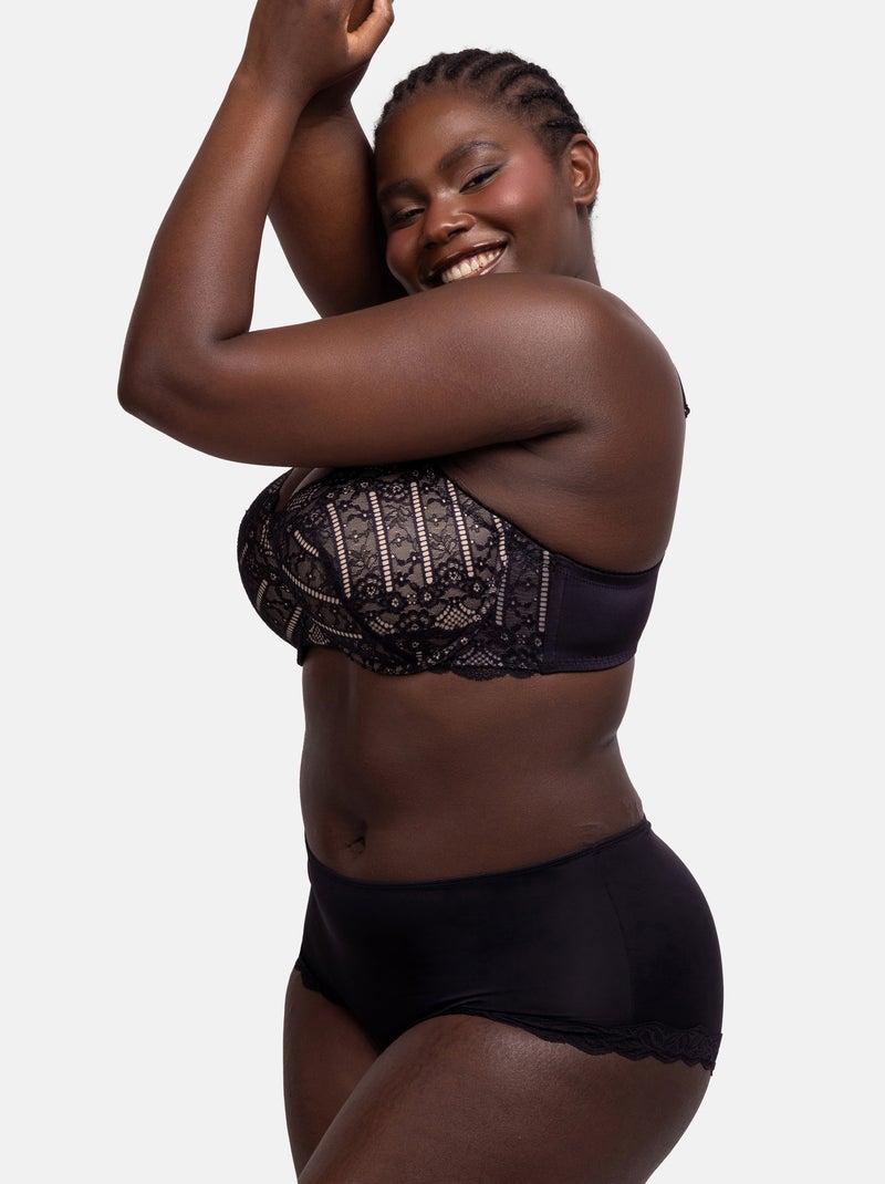 Soutien-gorge demi-coques celine Dorina Noir - Kiabi