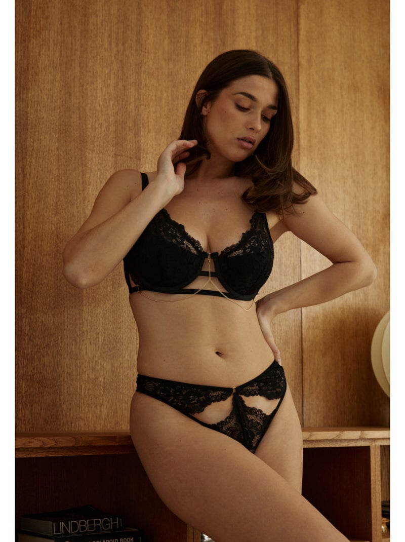 Soutien-gorge demi-coques Lya Noir - Kiabi
