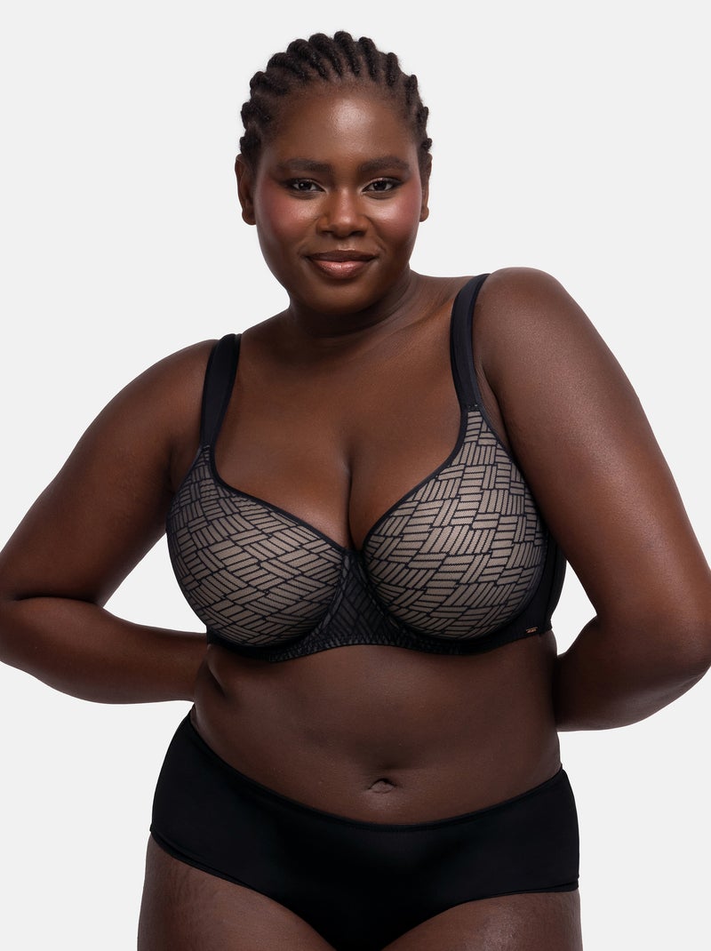Soutien-gorge demi-corps leila Dorina Noir - Kiabi