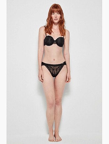 Soutien-gorge démontable avec armature couleur noir