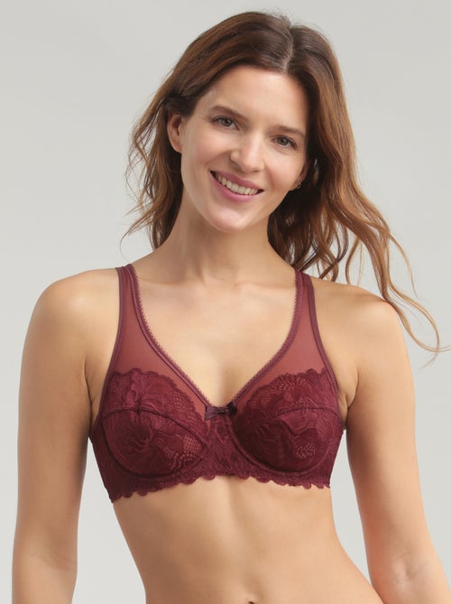 Soutien-gorge dentelle avec armatures Generous Essentiel - Kiabi