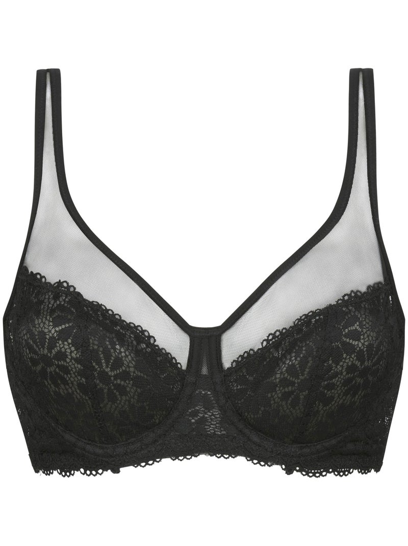 Soutien-gorge dentelle avec armatures Generous Limited Edition Noir - Kiabi