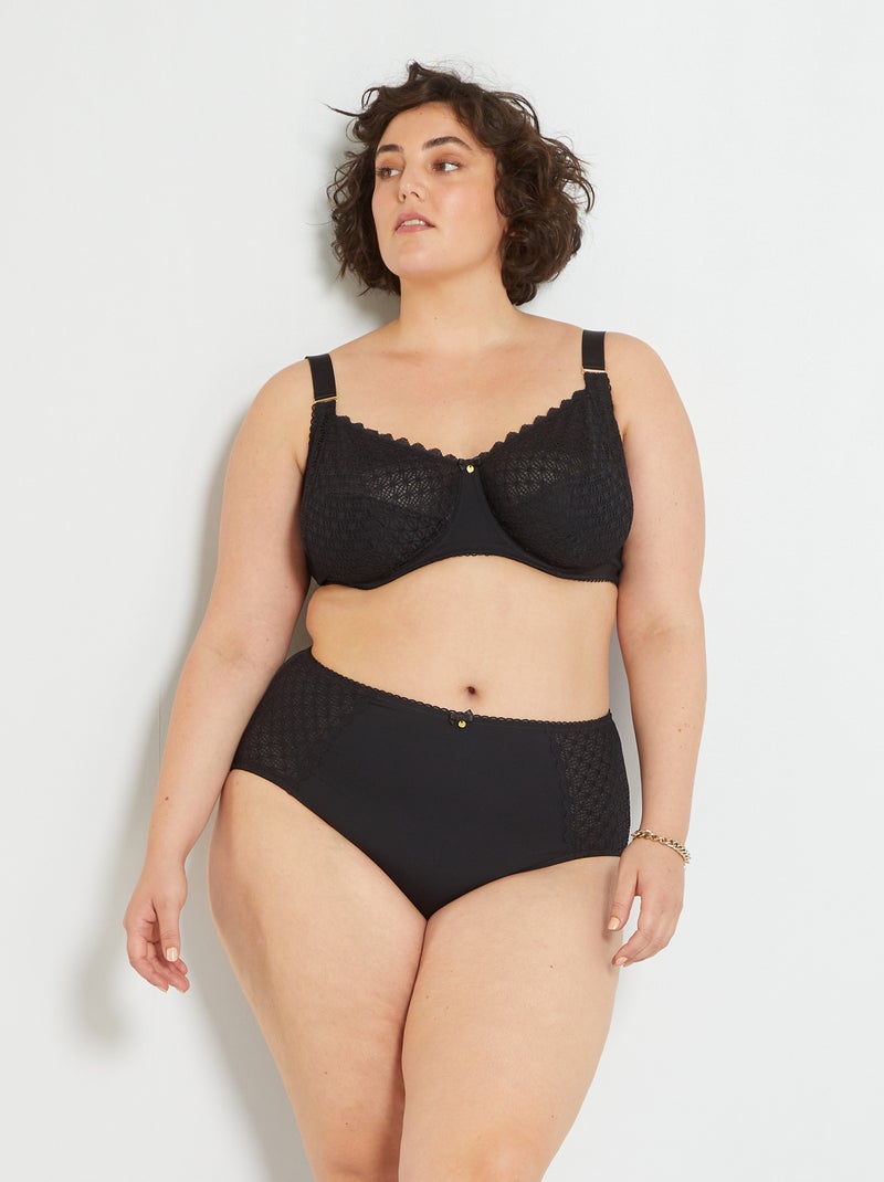 Soutien-gorge dentelle noir - Kiabi