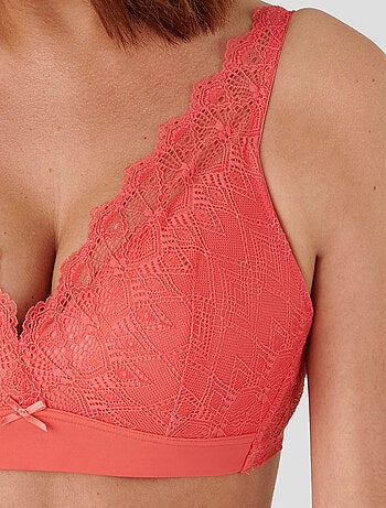 Soutien-gorge dentelle sans armatures forme foulard lydie de damart - damart