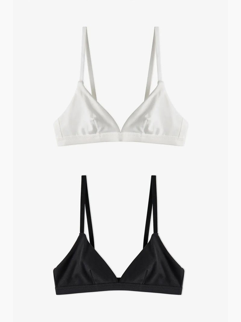 Soutien-gorge d'entraînement peony rembourré fille penti Noir - Kiabi