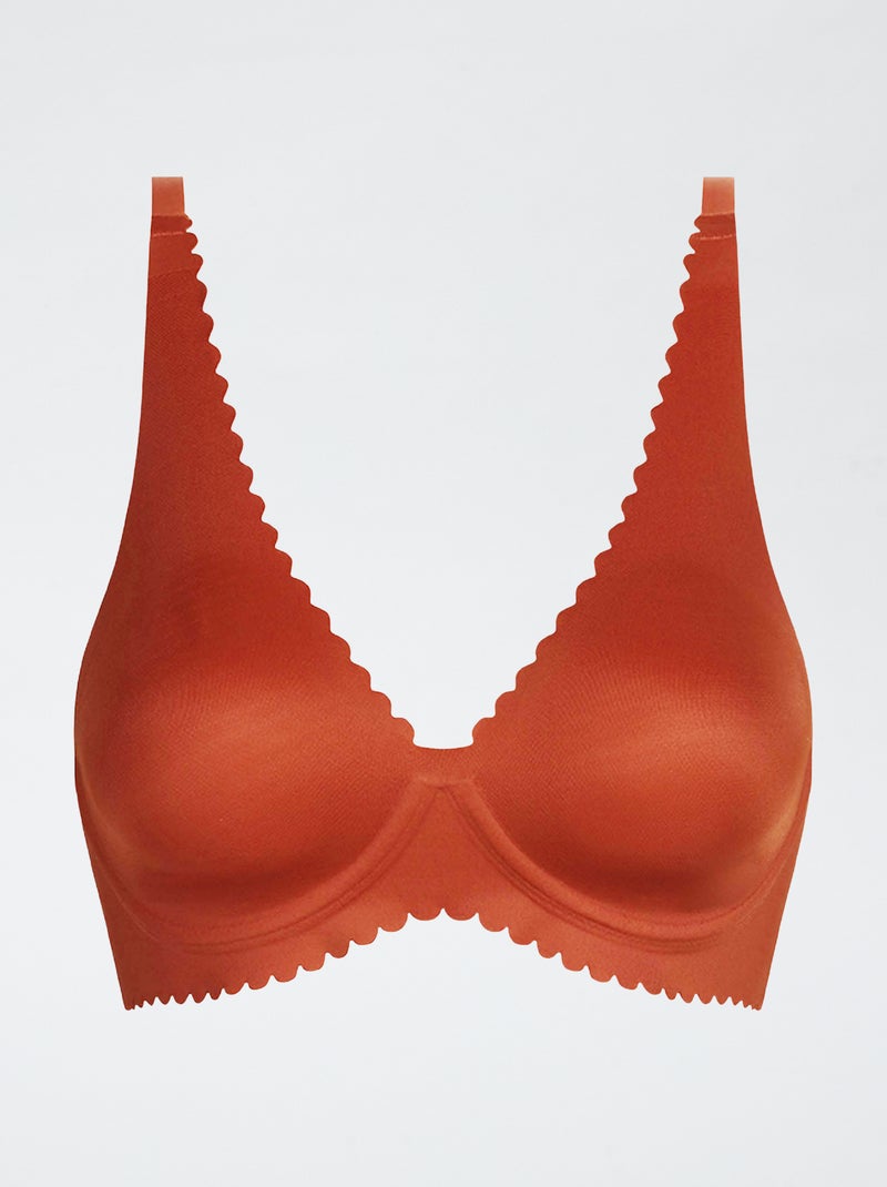 Soutien-gorge 'Dim' 'Body touch' moulé avec bonnets pré-formés Marron - Kiabi