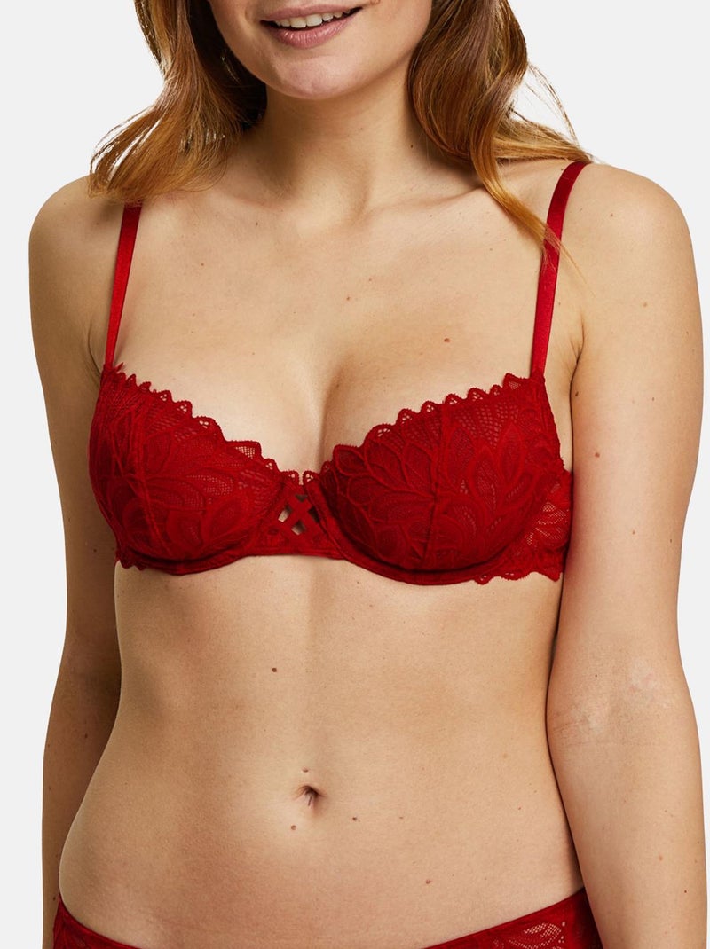 Soutien-gorge Divine Envie Billet Doux Rouge - Kiabi