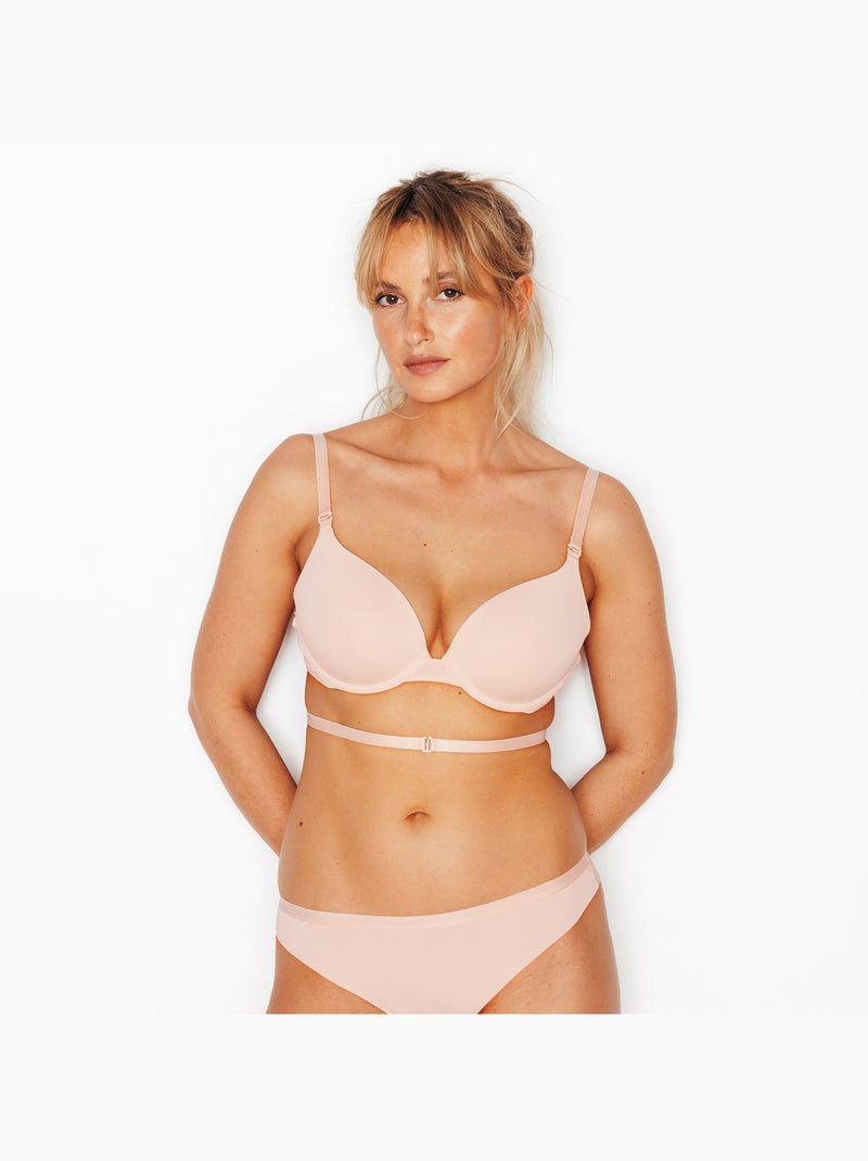 Soutien-gorge dos nu microfibre Perfect - RougeGorge Lingerie Beige sable - Kiabi