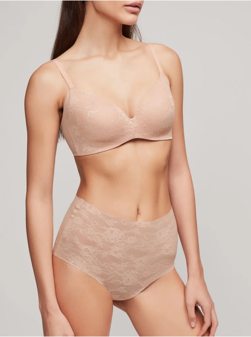 Soutien-gorge dos réducteur avec armature en silicone Rose - Kiabi