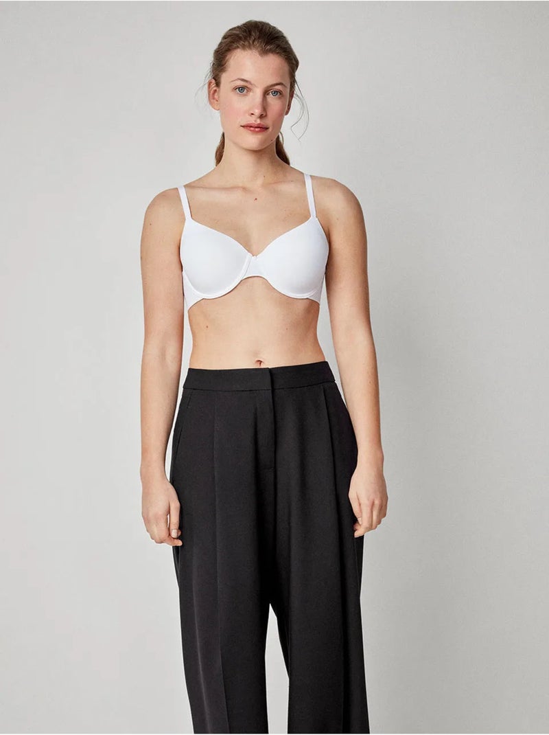 Soutien-gorge dos réducteur bonnets b et c Blanc - Kiabi