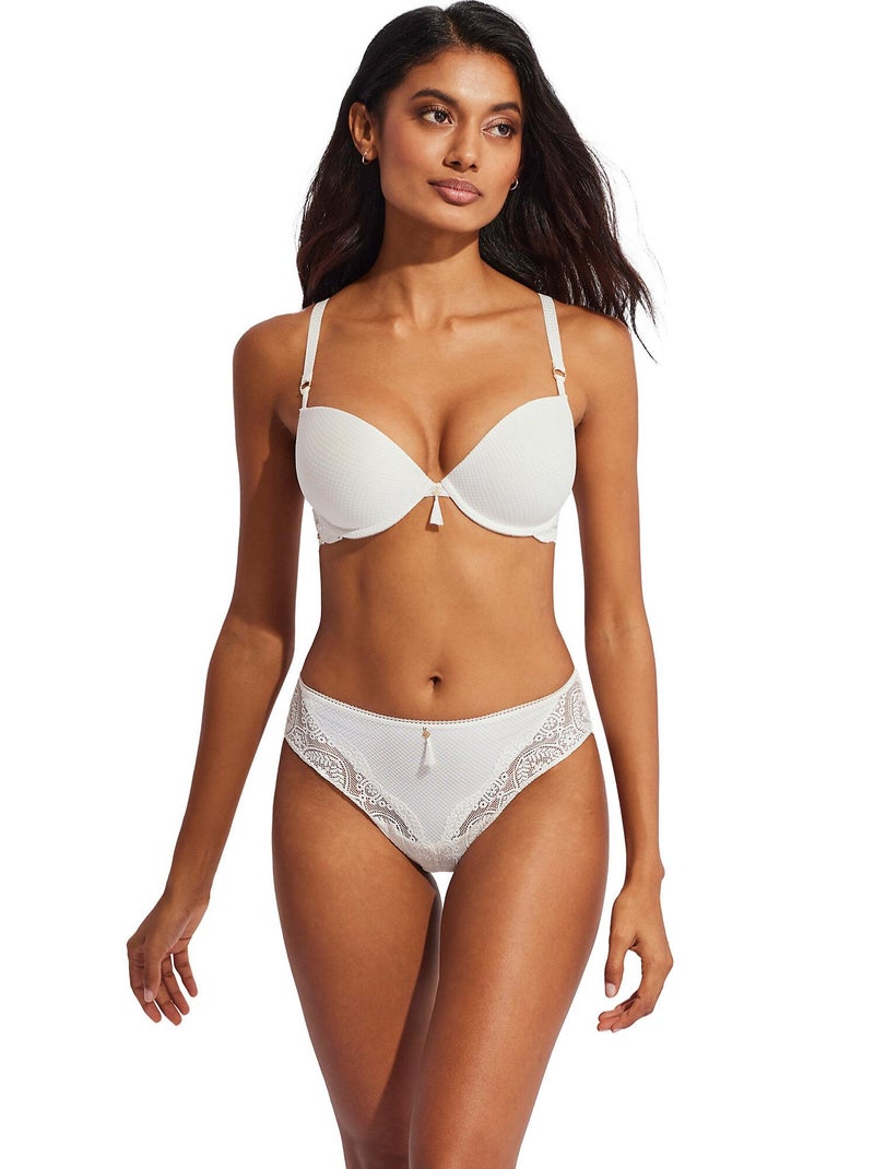 Soutien-gorge double push-up Matilda mariage Ecru - Kiabi