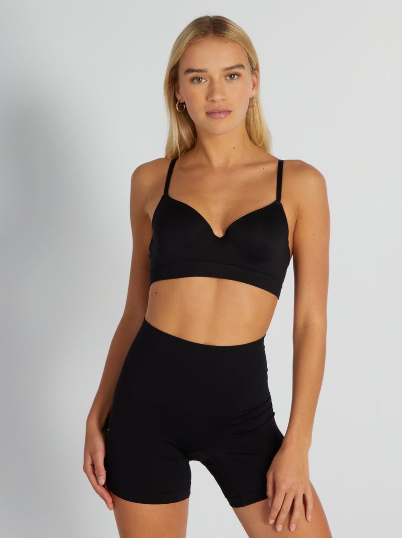 Soutien-gorge effet push-up noir - Kiabi