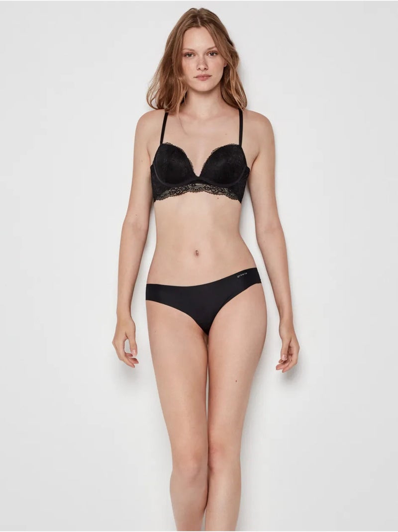Soutien-gorge effet push up Noir - Kiabi