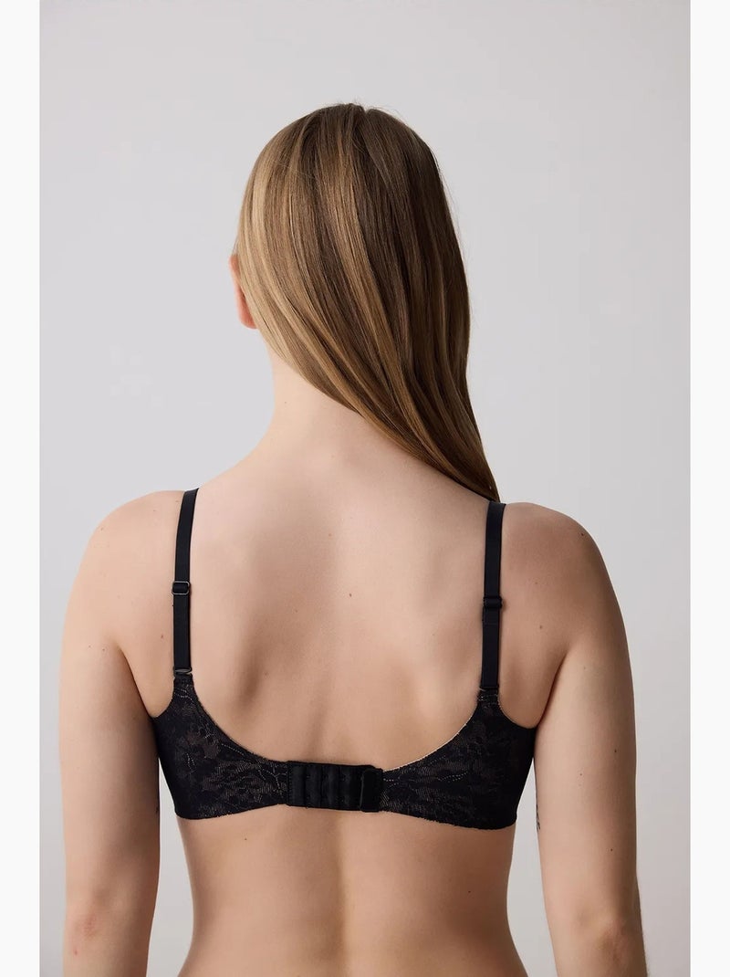 Soutien-gorge effet tatouage en dentelle, adhésif invisible penti Noir - Kiabi