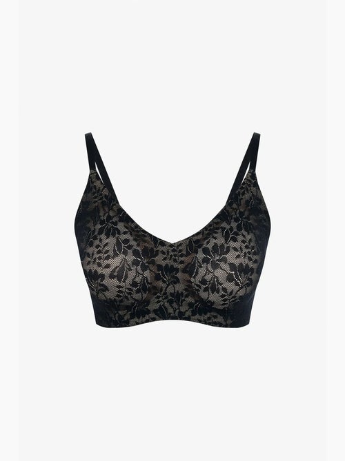 Soutien-gorge effet tatouage en dentelle, adhésif invisible penti - Kiabi Soutien-gorge effet tatouage en dentelle, adhésif invisible penti - Kiabi