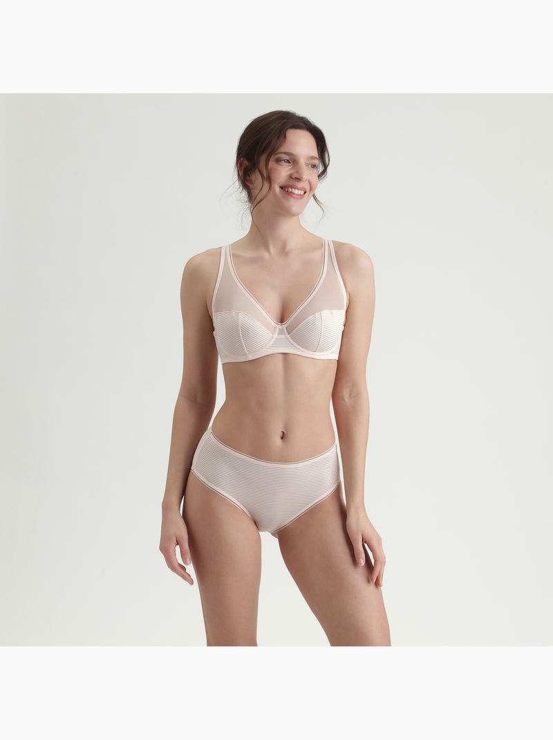 Soutien-gorge emboîtant à armatures Dim x Inès de La Fressange Rose clair - Kiabi