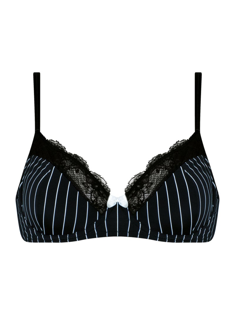 Soutien-gorge emboitant à armatures femme Love Mood Cute Passio Noir - Kiabi