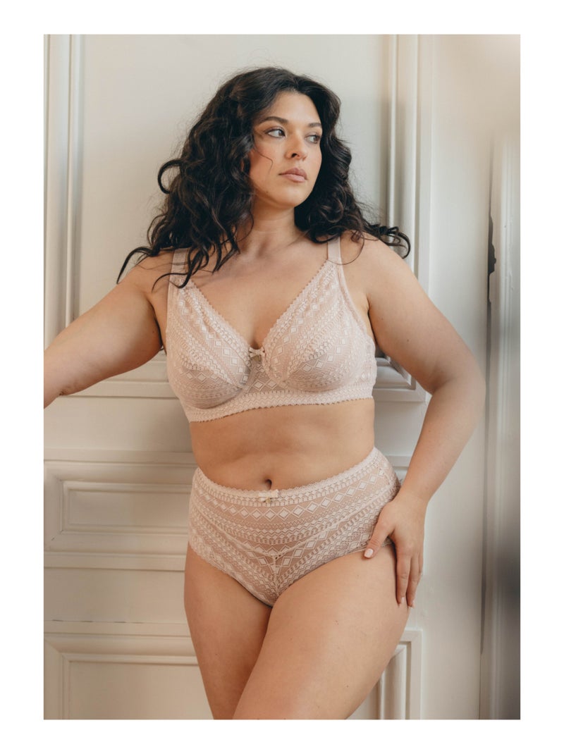 Soutien-gorge emboîtant Acanthe Rose - Kiabi