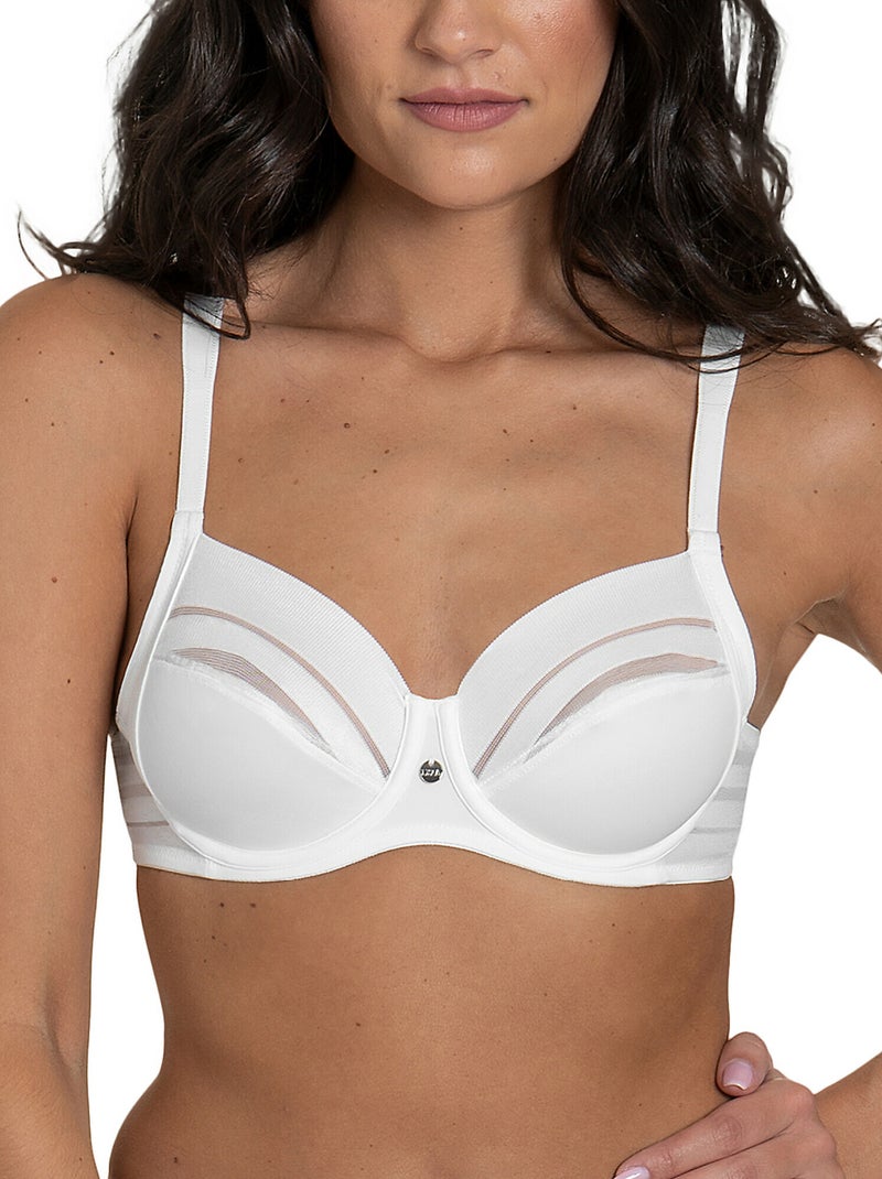 Soutien-gorge emboitant Alegra B à E Blanc - Kiabi