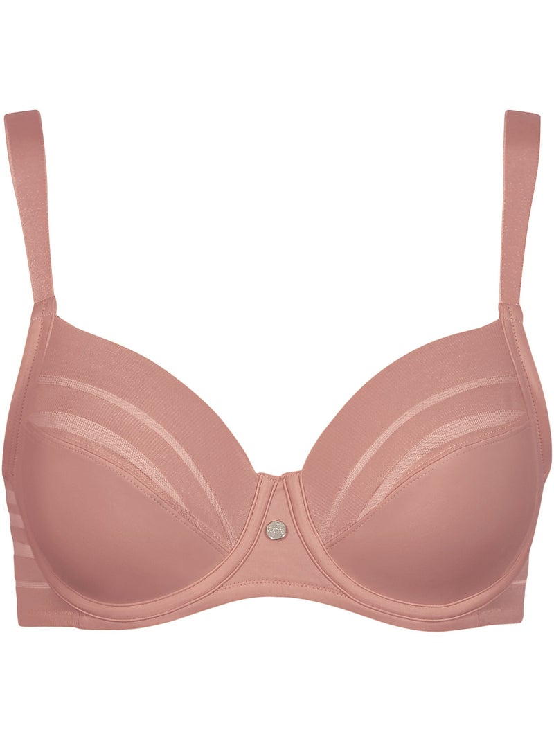 Soutien-gorge emboîtant Alegra cuivre F à H Marron - Kiabi