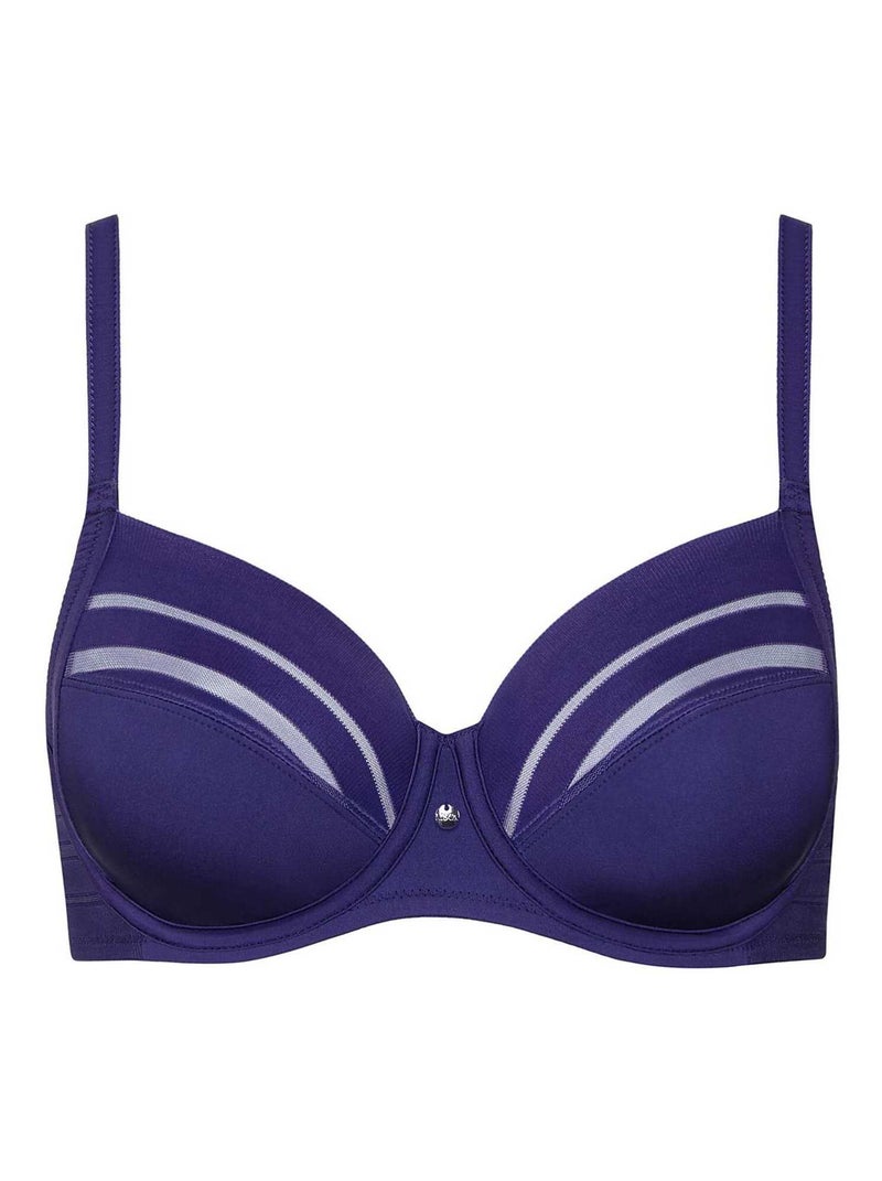 Soutien-gorge emboîtant Alegra F à H Bleu marine - Kiabi