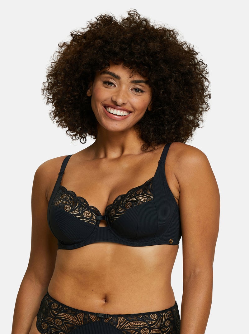 Soutien-gorge emboîtant Ariane Essential Sans Complexe Noir - Kiabi