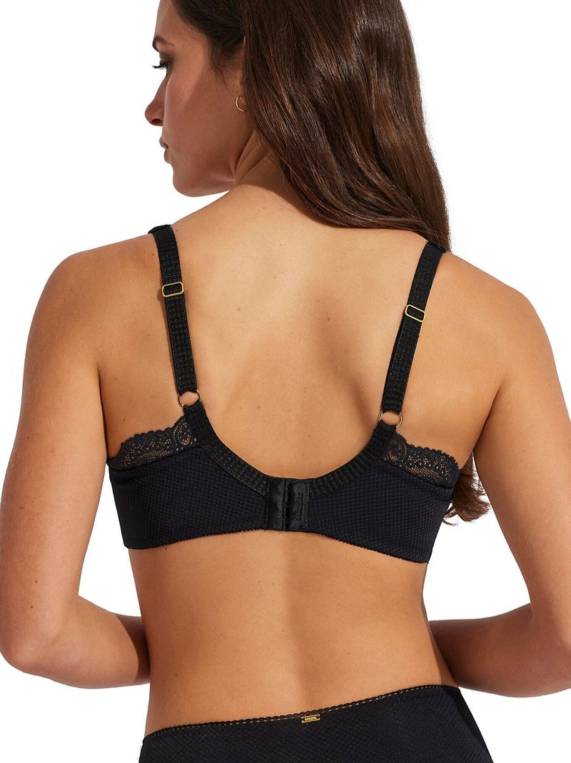 Soutien-gorge emboîtant armaturé confort Matilda Noir - Kiabi