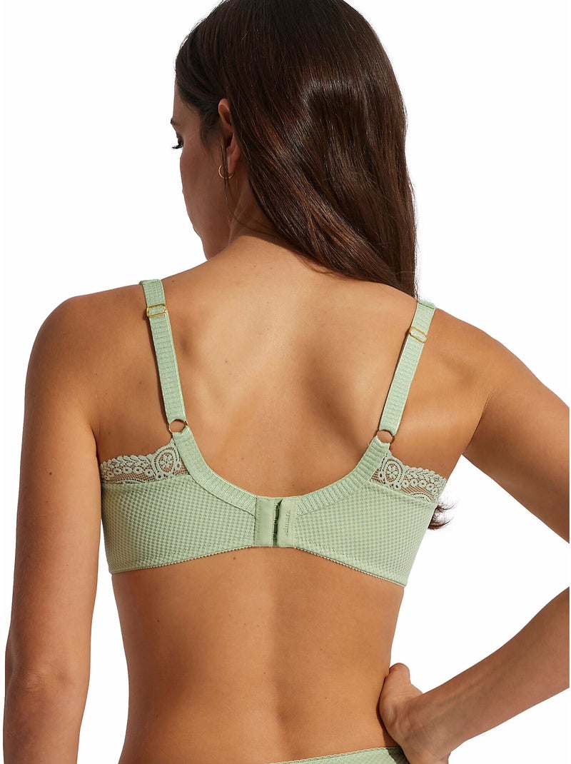 Soutien-gorge emboîtant armaturé confort Matilda Vert - Kiabi
