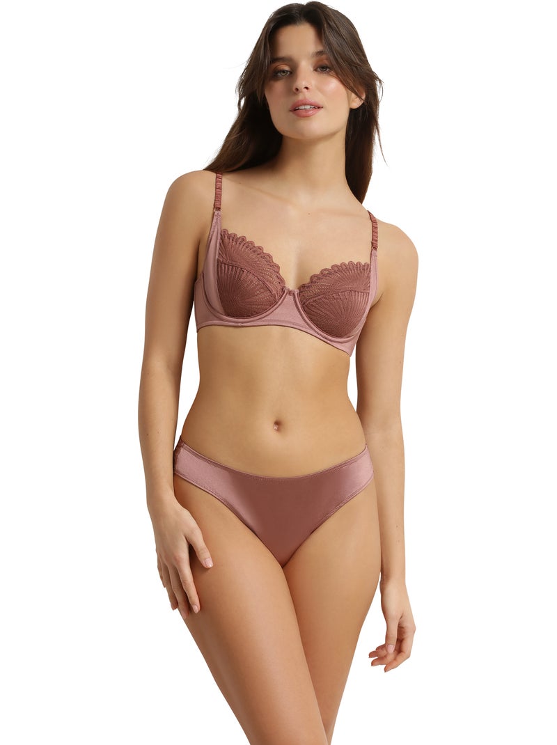 Soutien-gorge emboitant avec armatures Chocolove Marron clair - Kiabi